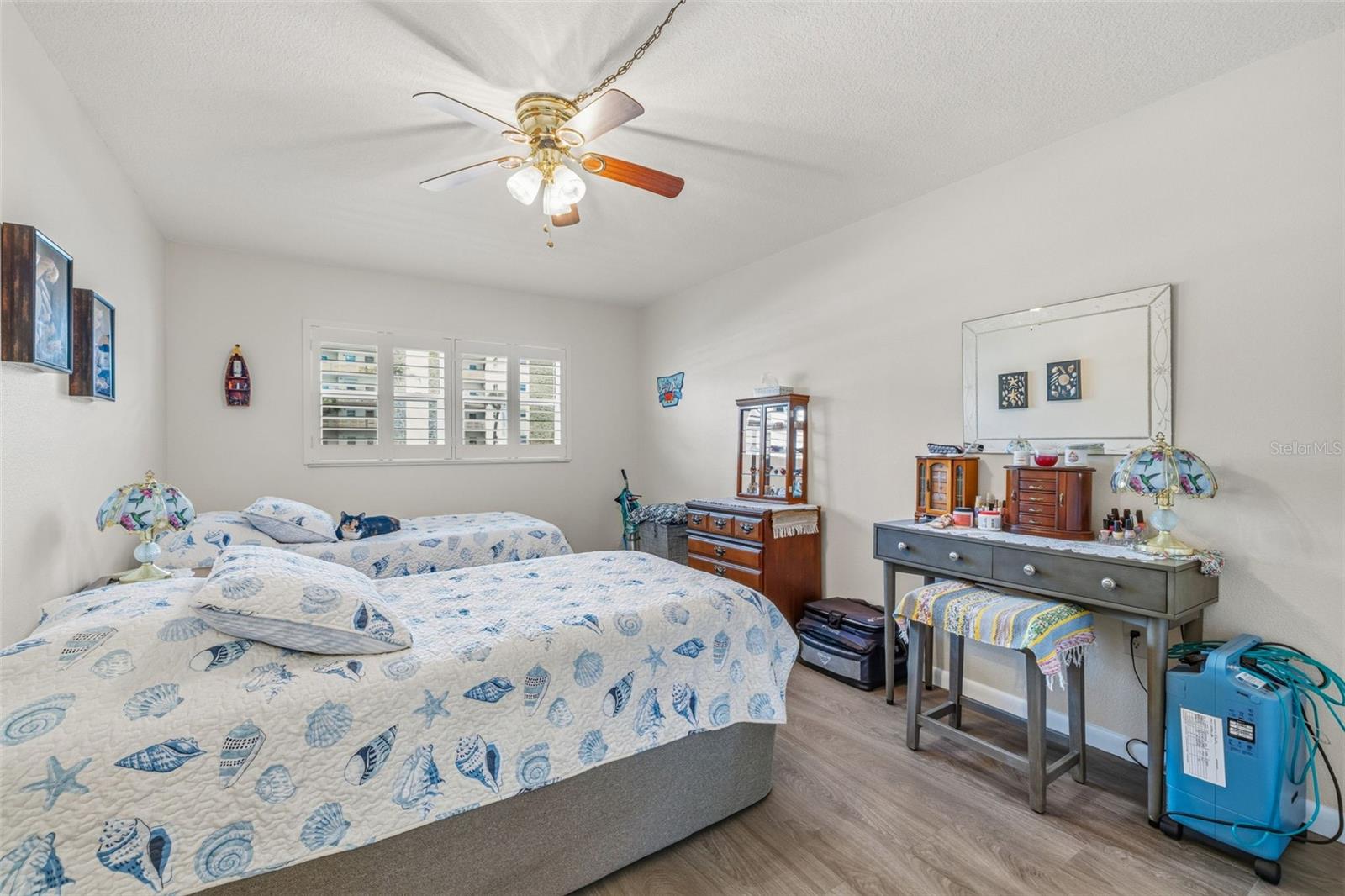 Primary bedroom with natural light