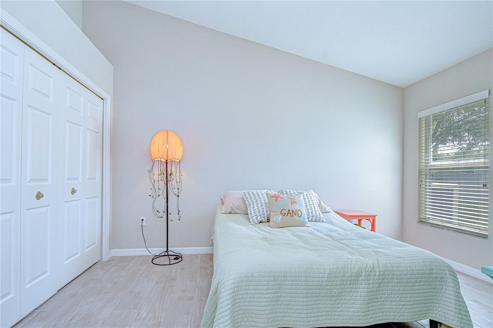 Spacious secondary bedroom.