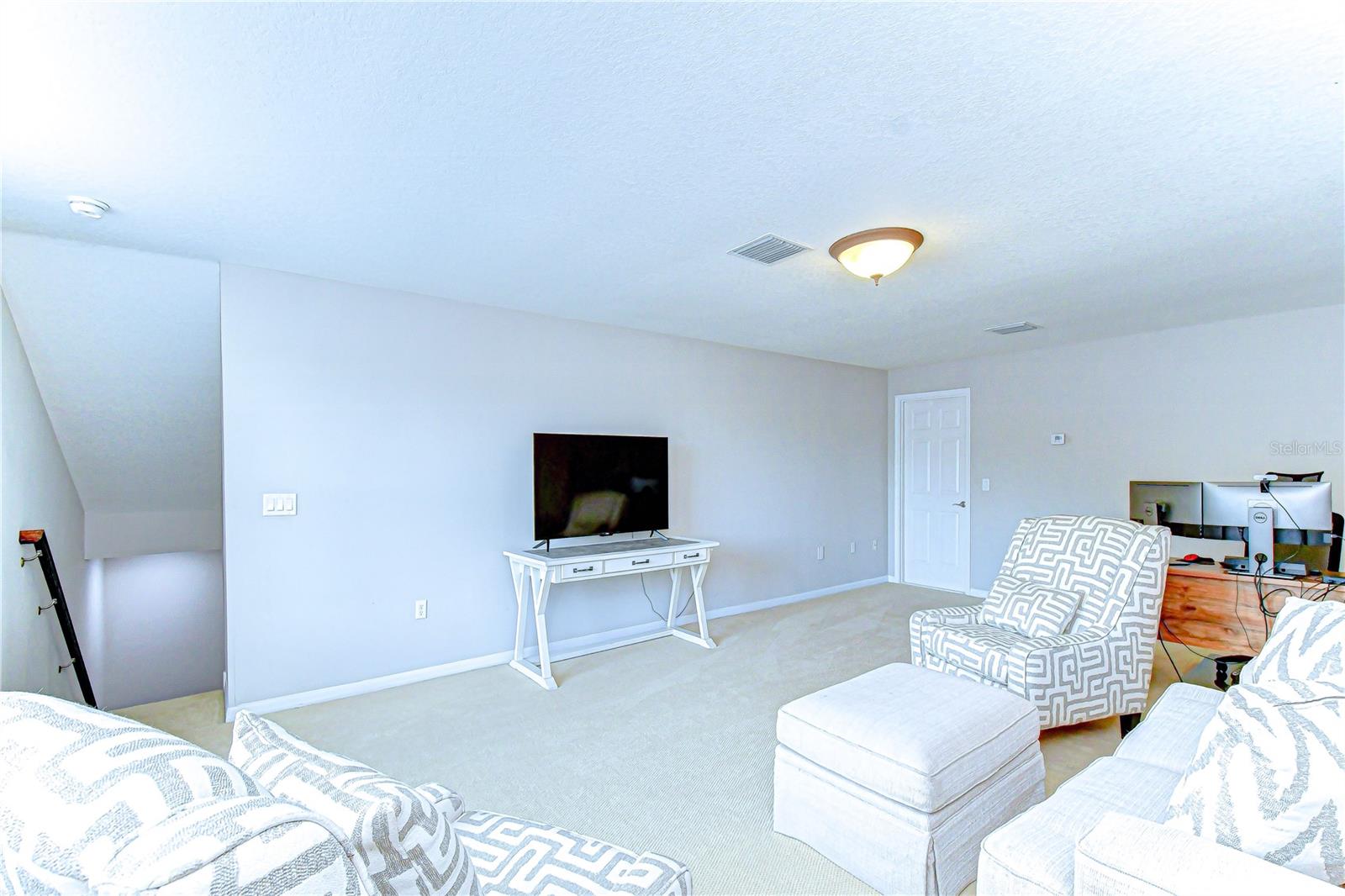 Expansive bonus/theater room.