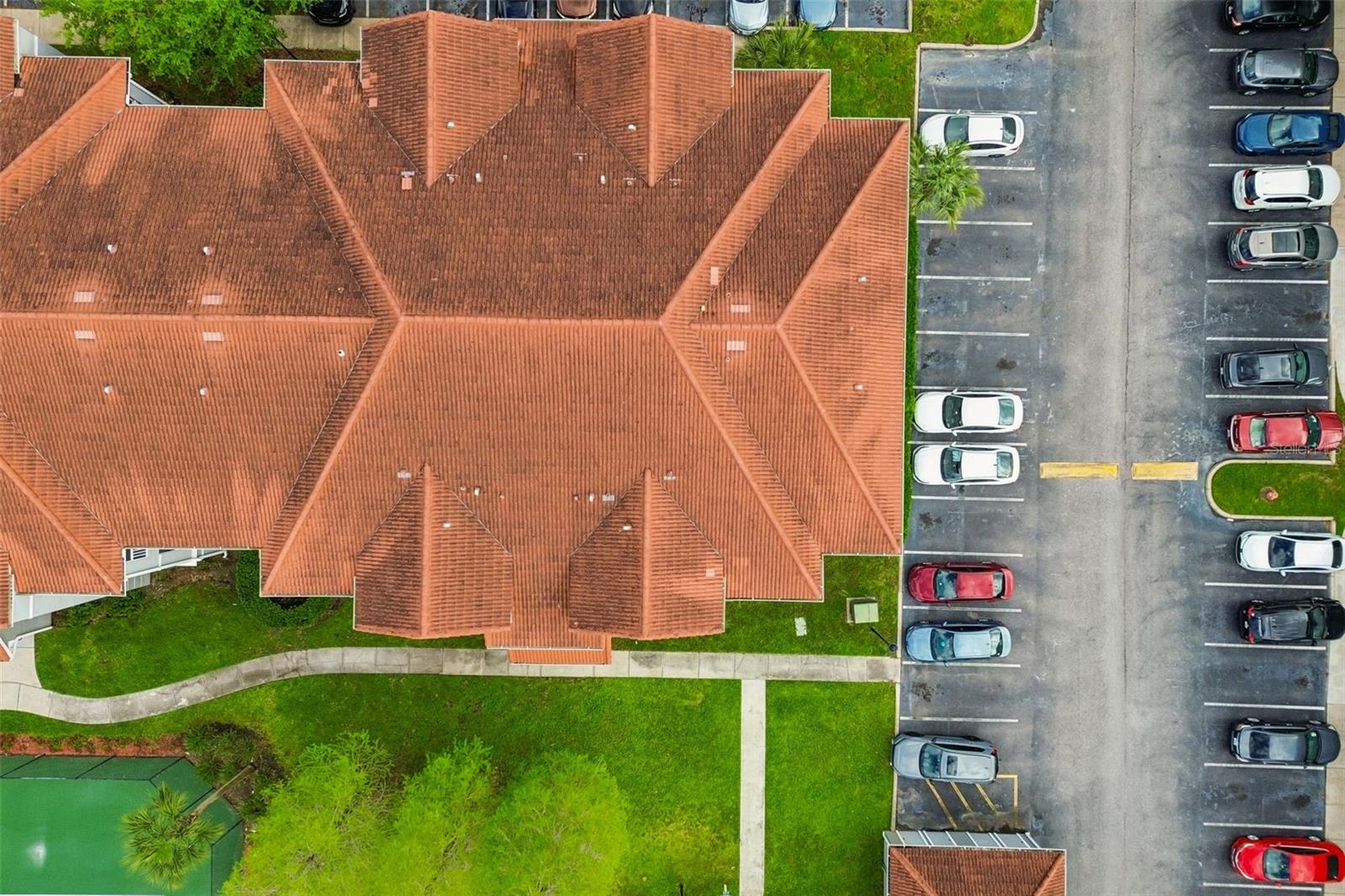 Aerial looking down on Unit.