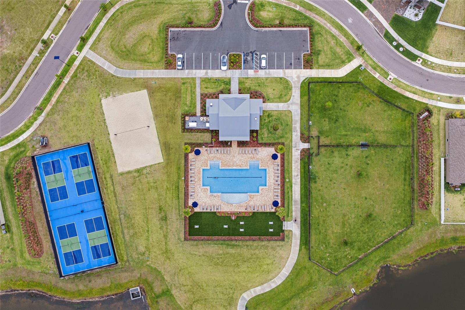 Clubhouse with Tennis Courts, Volleyball, Pool