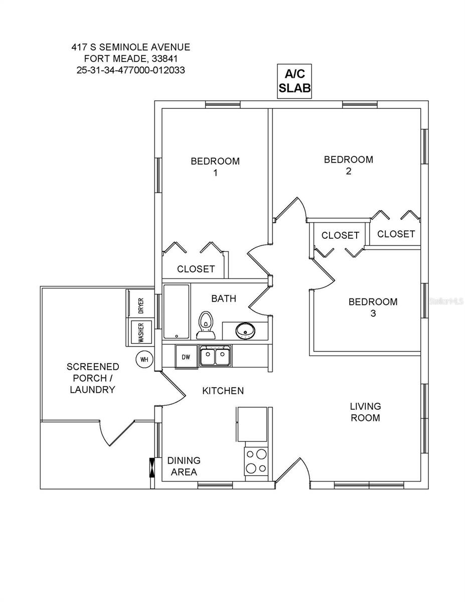 417 S SEMINOLE AVE, FORT MEADE, FL, 33841