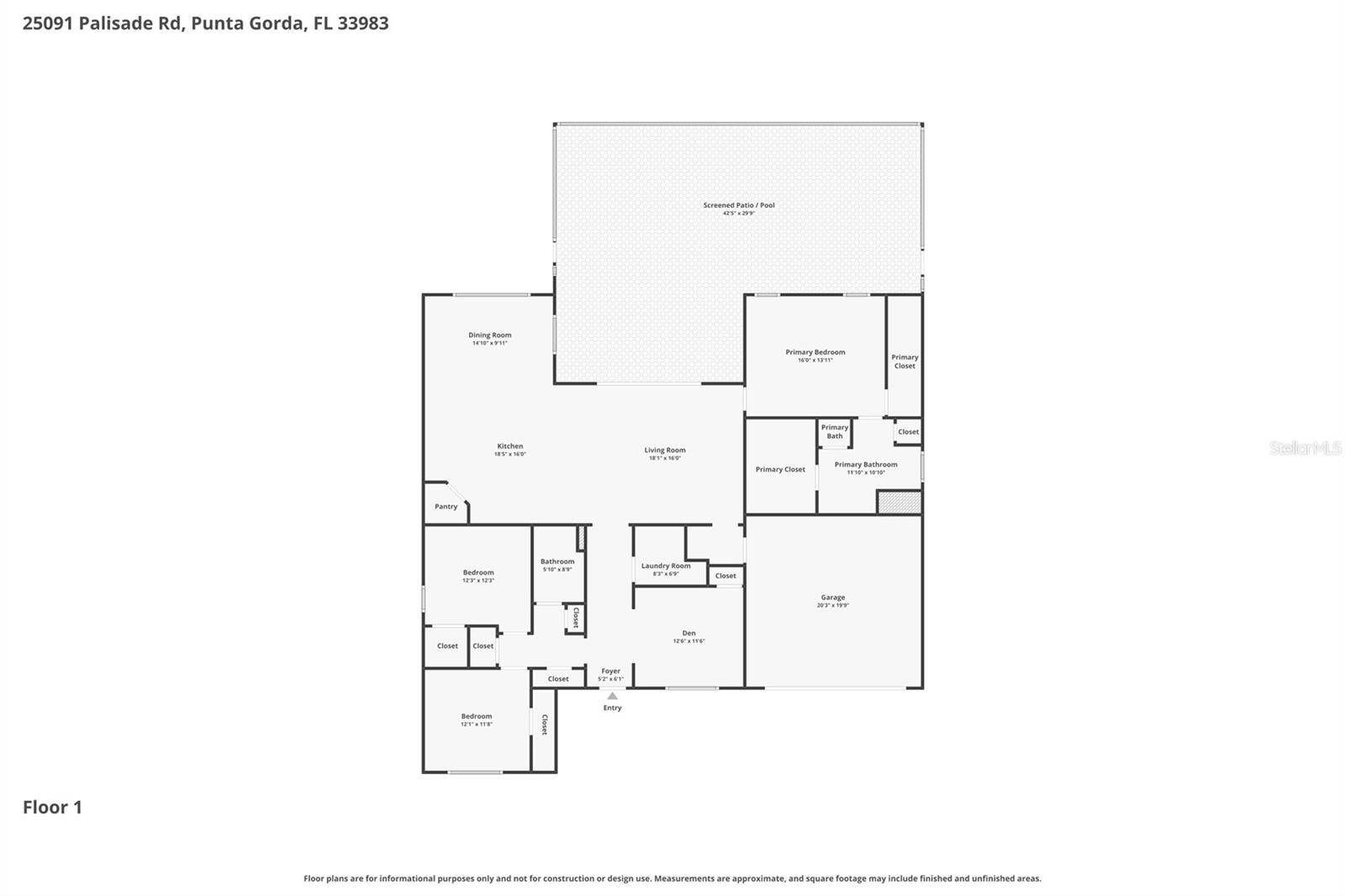 25091 PALISADE RD, PUNTA GORDA, FL, 33983