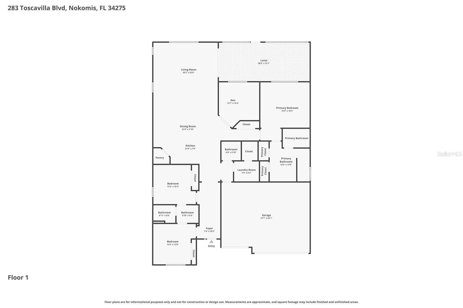 283 TOSCAVILLA BLVD, NOKOMIS, FL, 34275