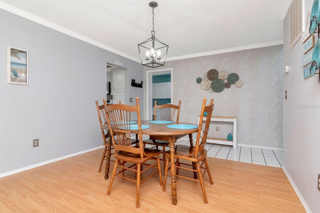 Nice size dining area