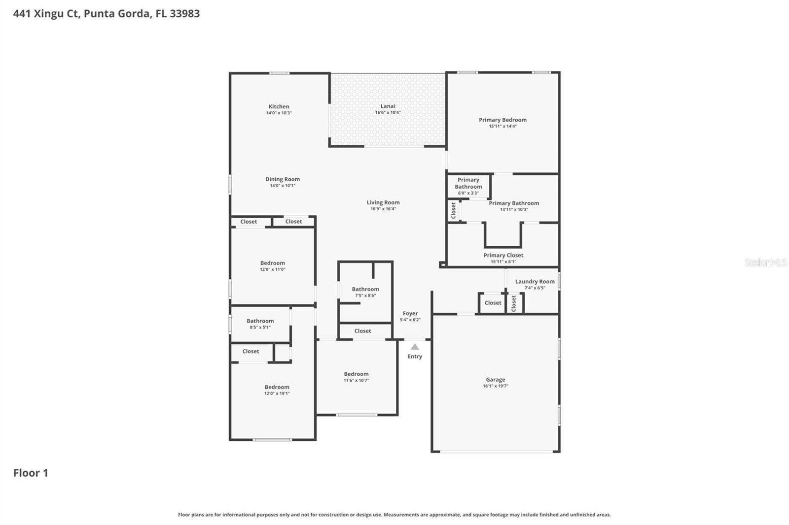 441 XINGU CT, PUNTA GORDA, FL, 33983
