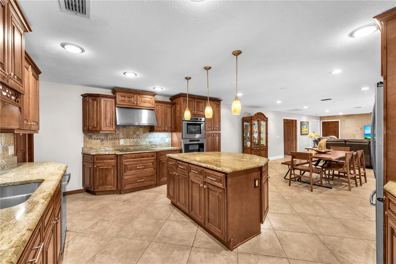 Kitchen is open to the dining and living areas providing an easy flow for entertaining.