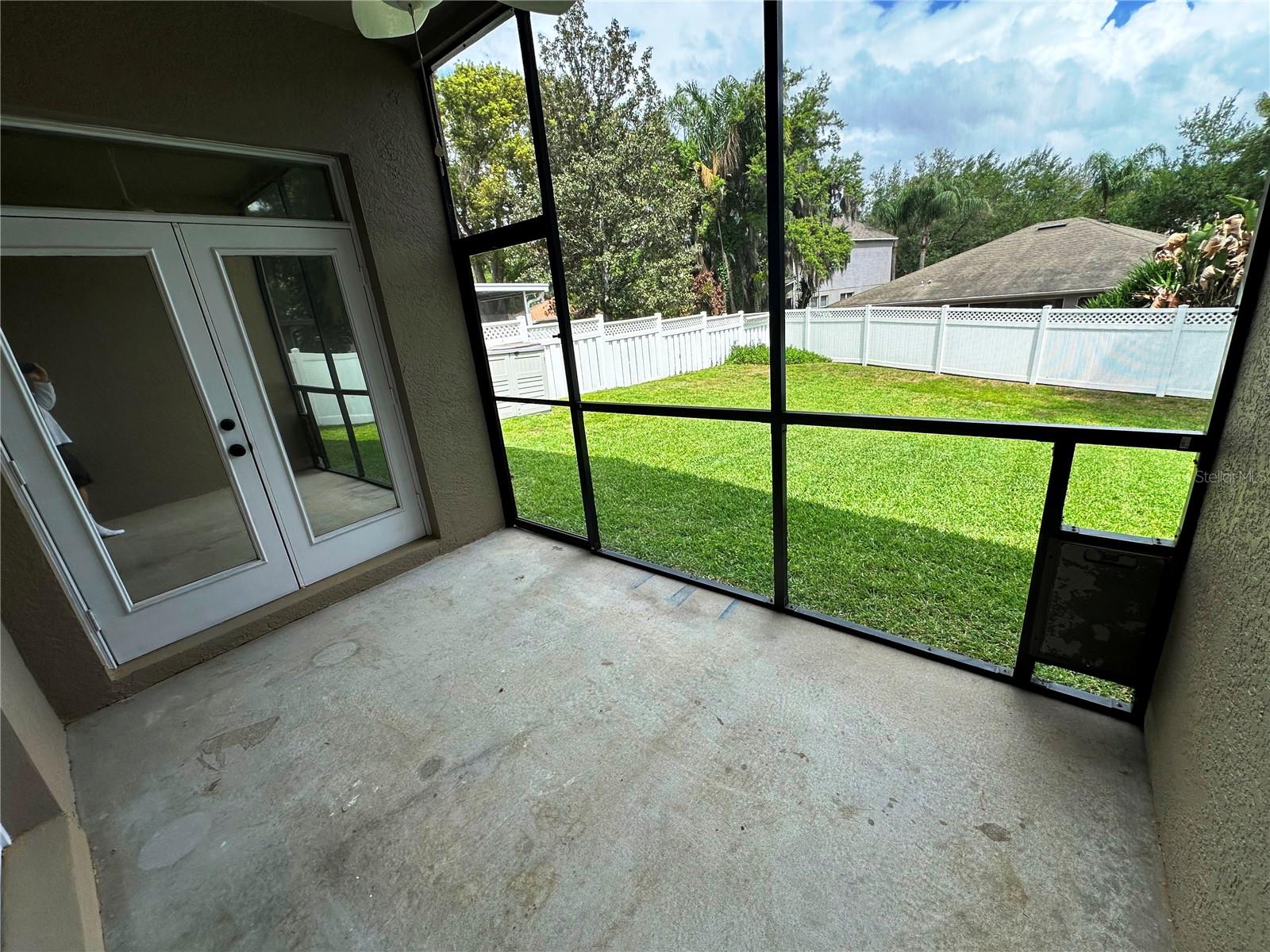Rear Covered & Screened Porch