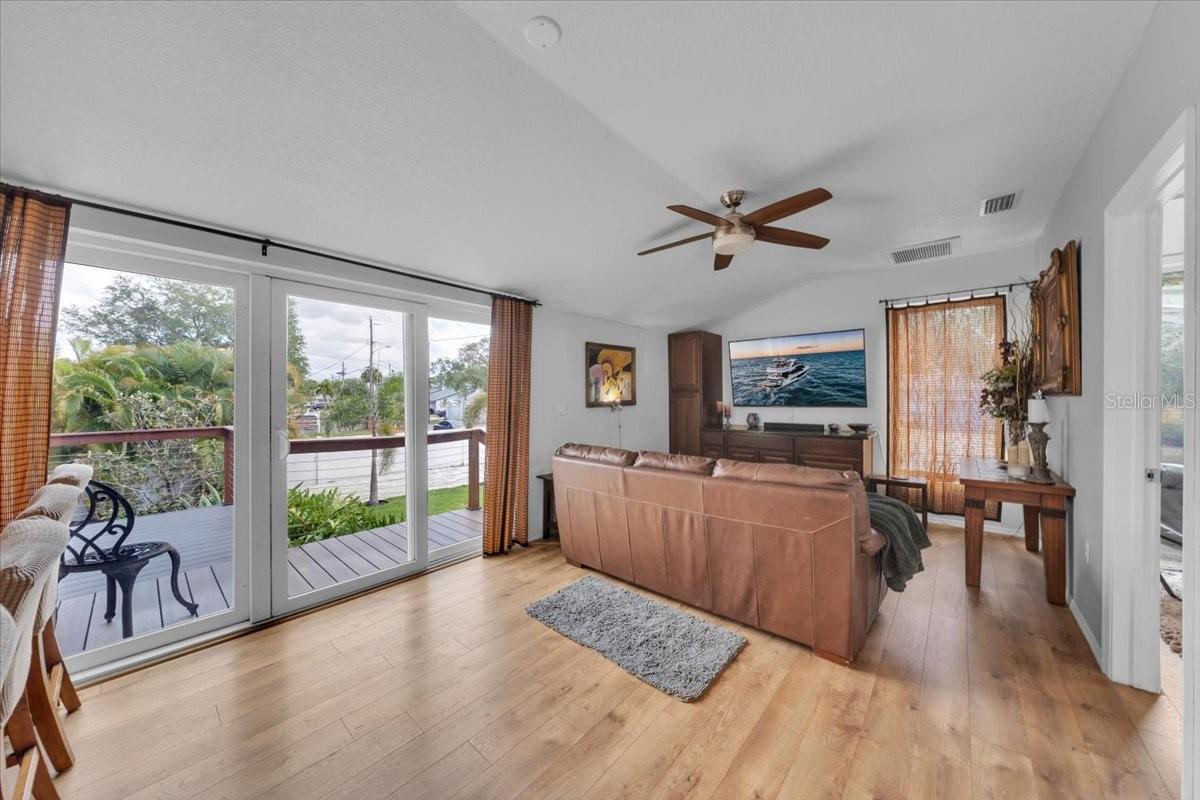 Private living space for guests or rental.