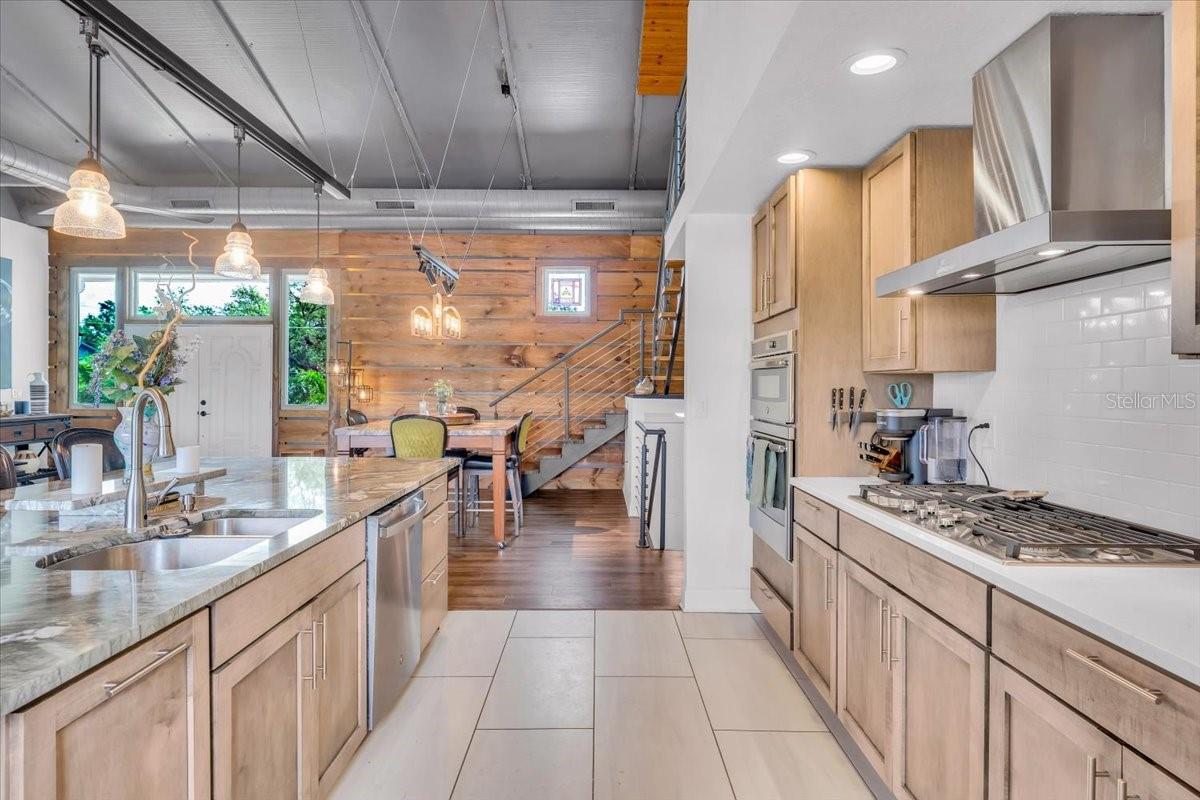 Statement kitchen with modern design.