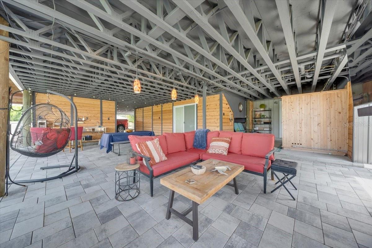 Nearly 1,000 sq ft of covered entertaining area.