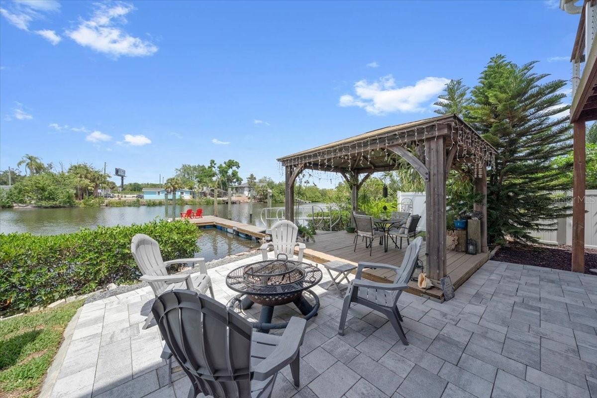 Wood-burning fireplace for cozy evenings.