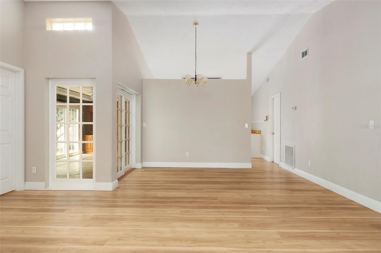 Living room looking towards dining room