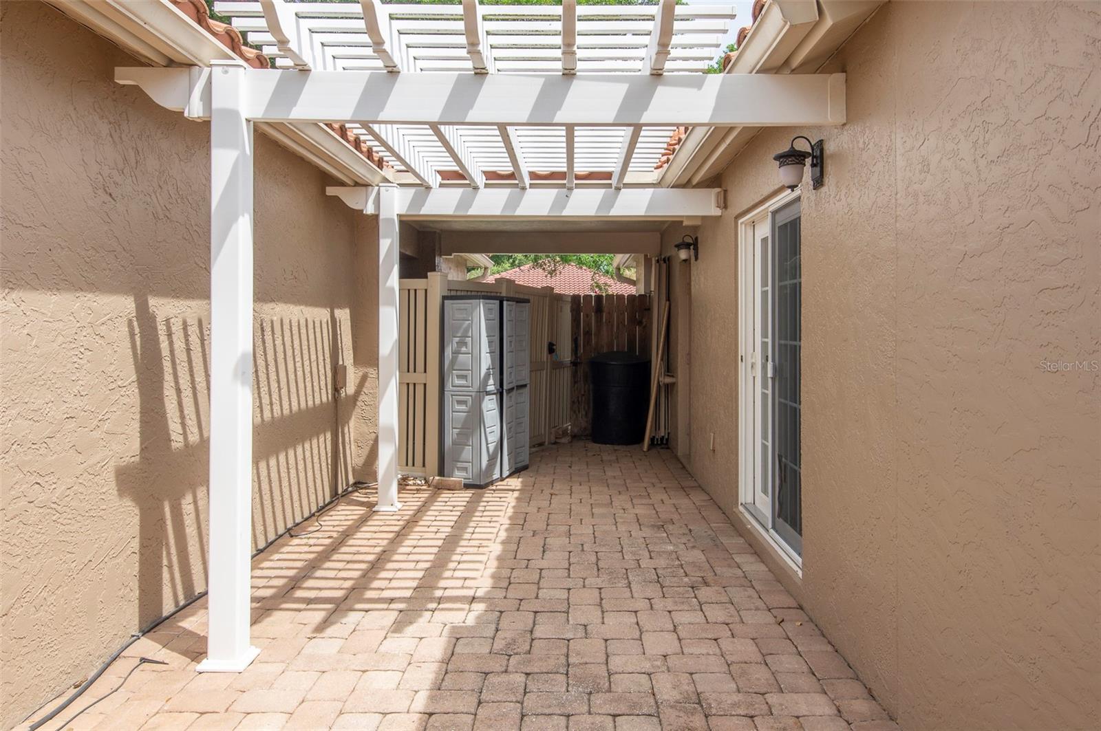 Side Courtyard with pergola