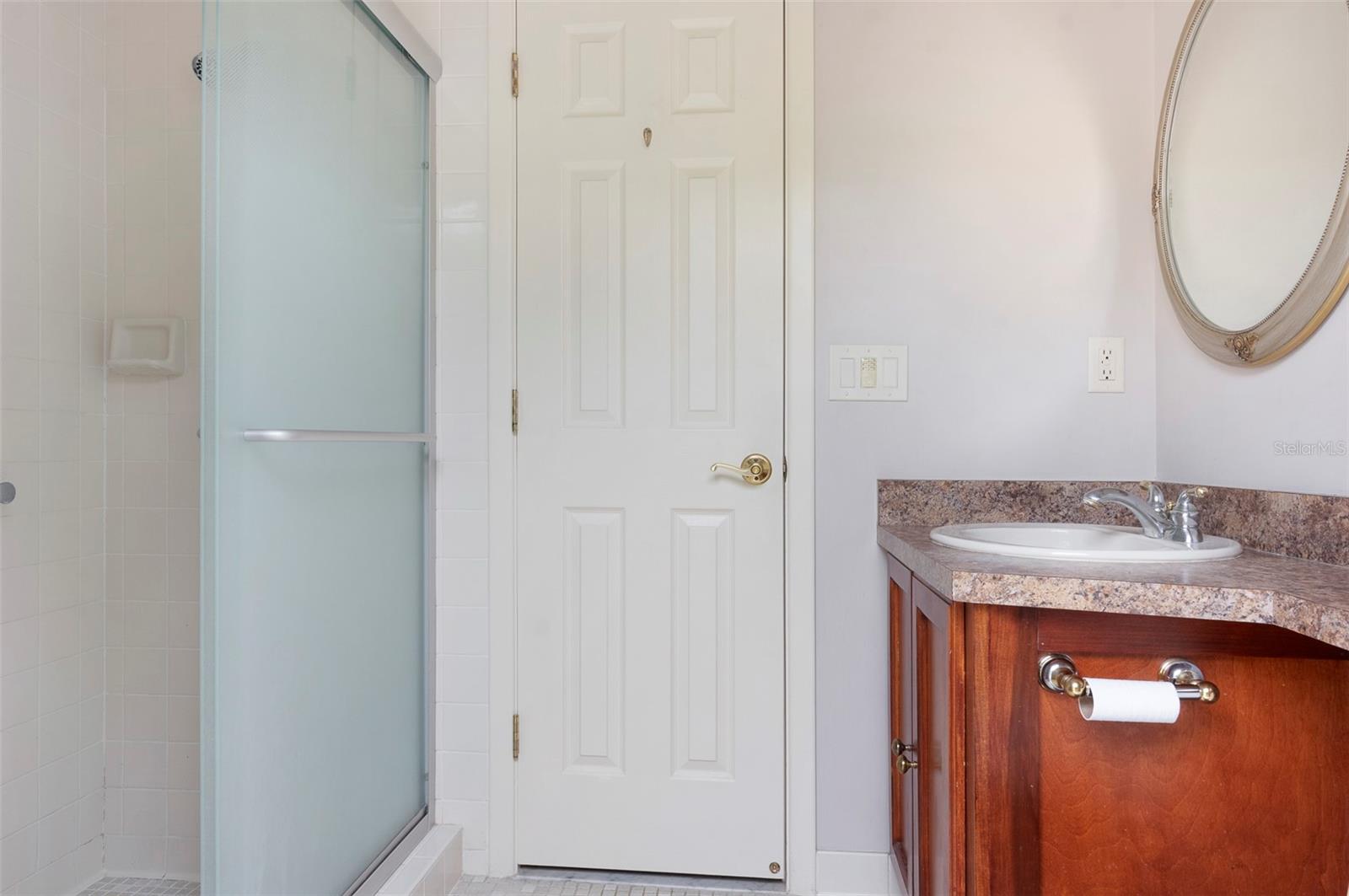 Primary bath with shower only