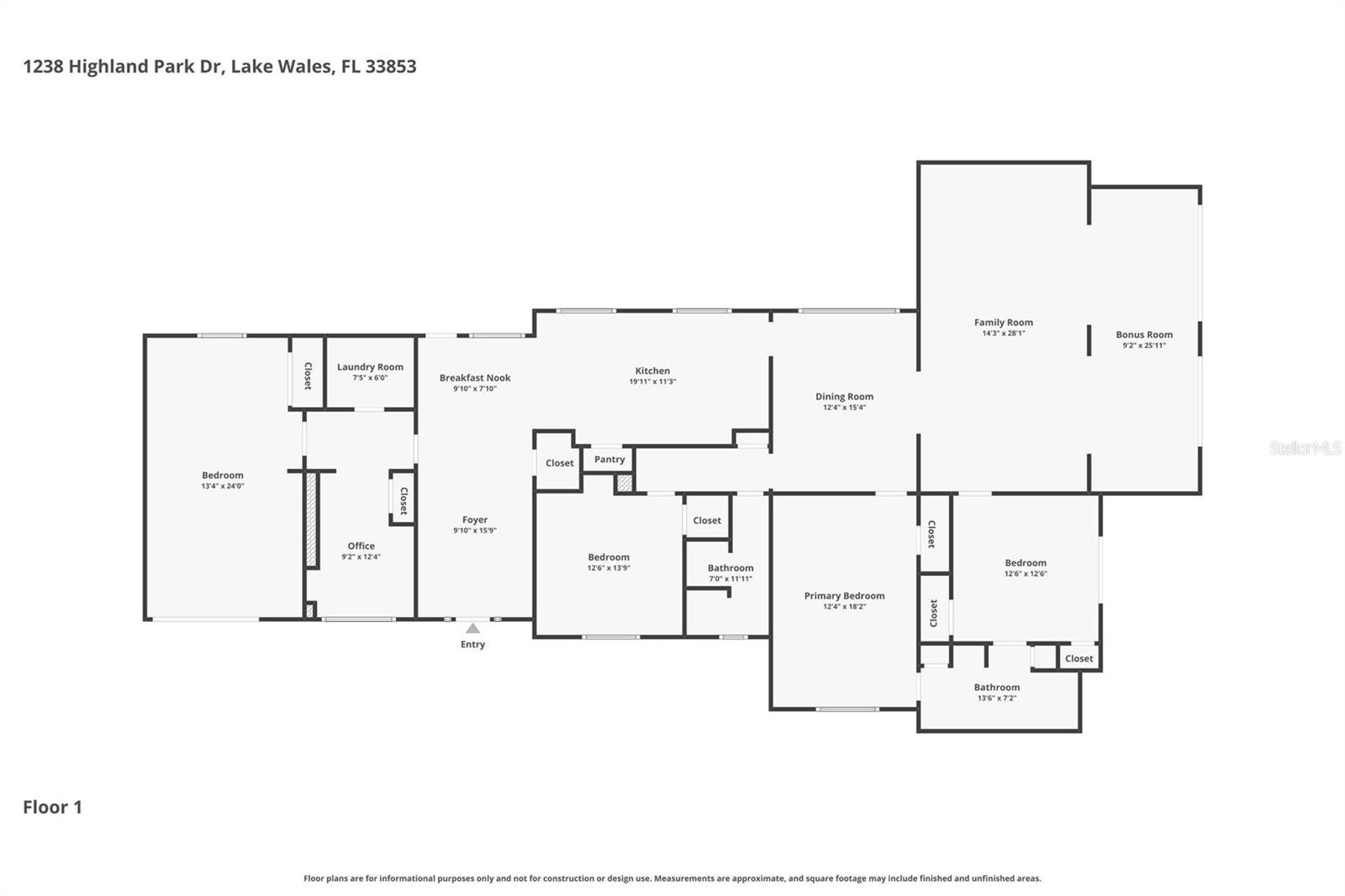 1238 S HIGHLAND PARK DR, LAKE WALES, FL, 33898