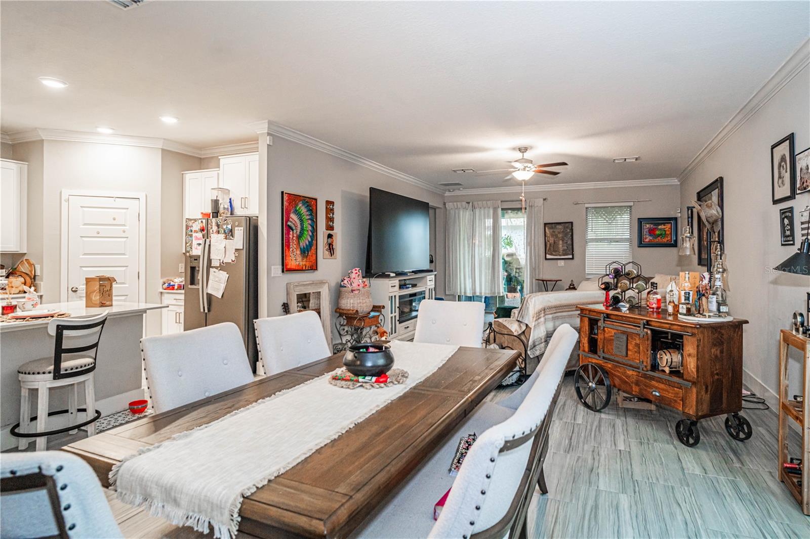 dining and living room