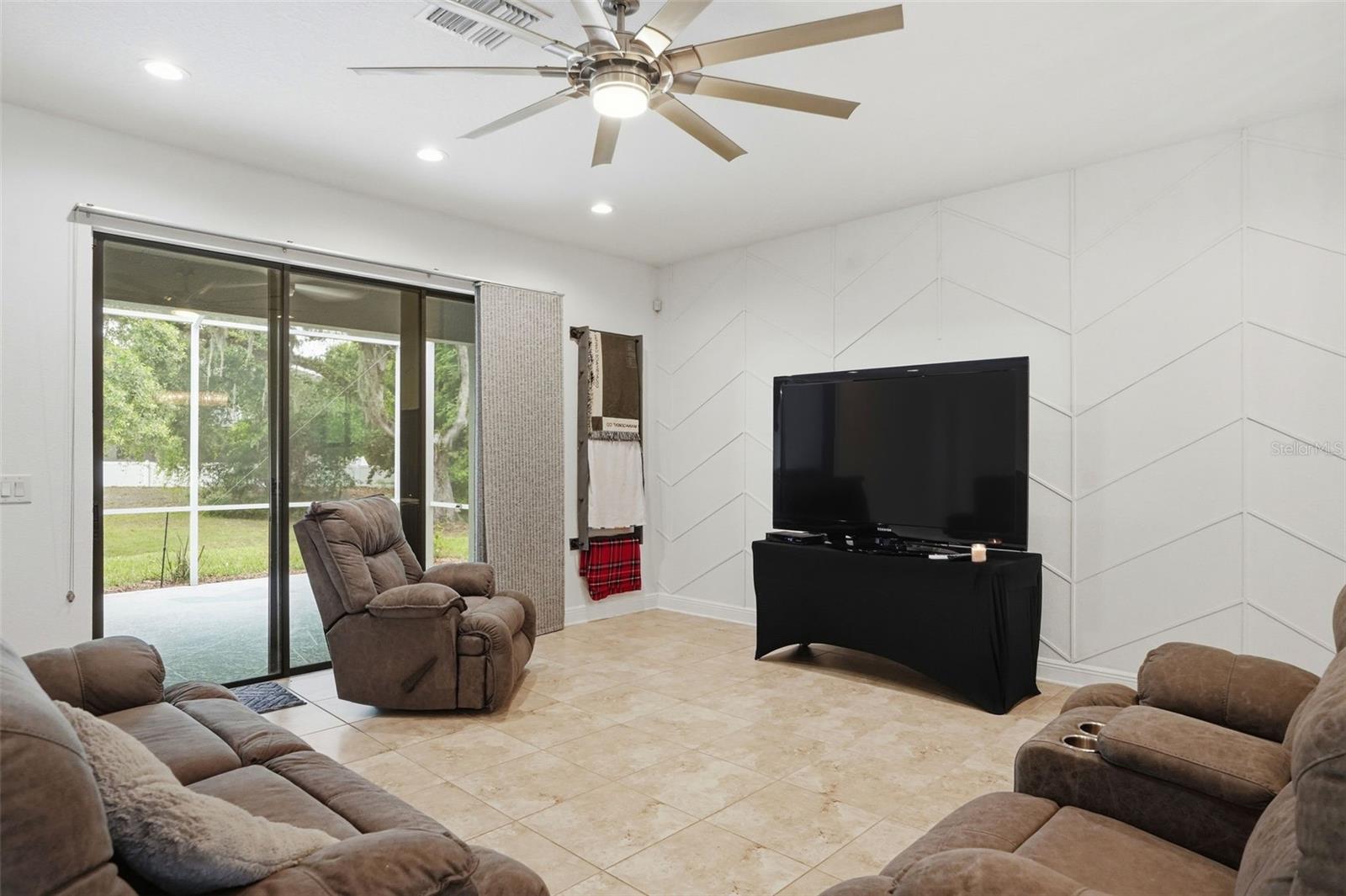 living looking out to the patio