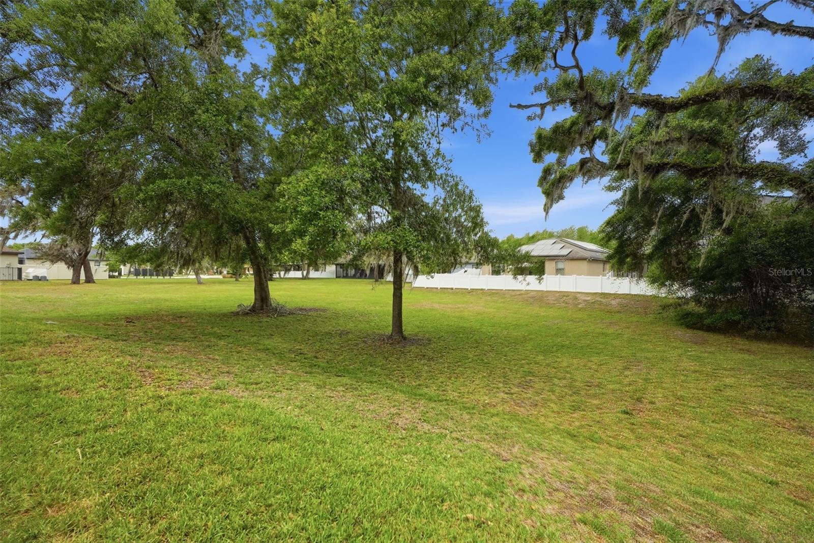 green space behind the home