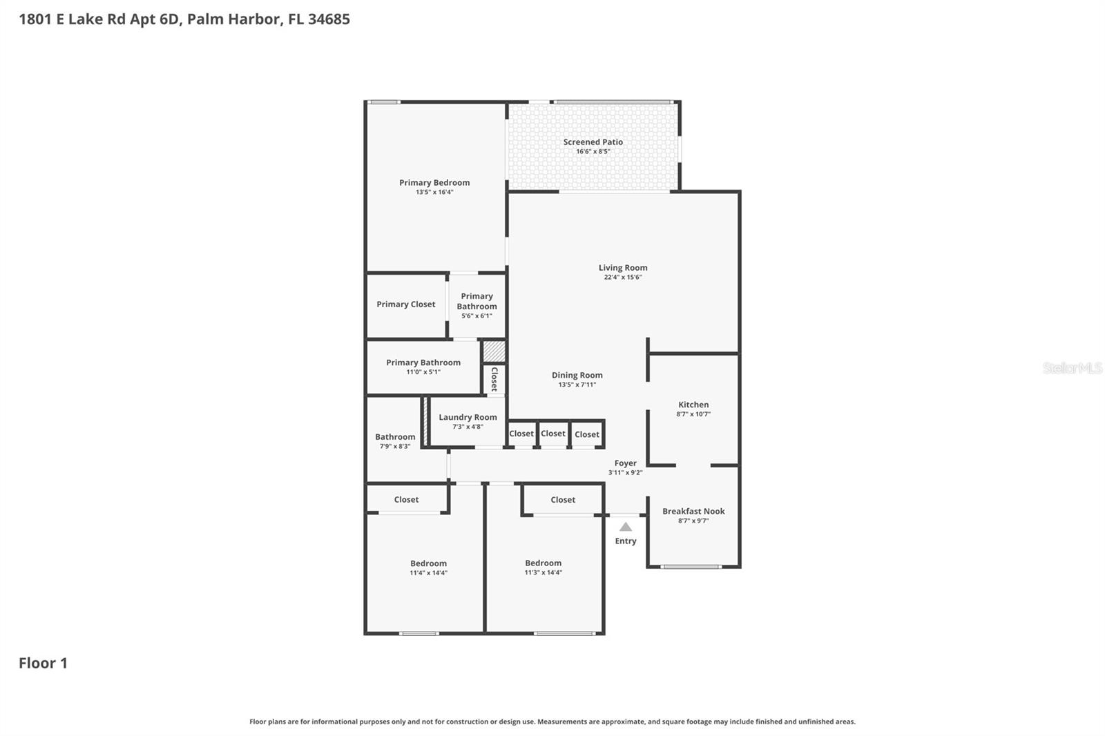 1801 E LAKE RD #6D, PALM HARBOR, FL, 34685