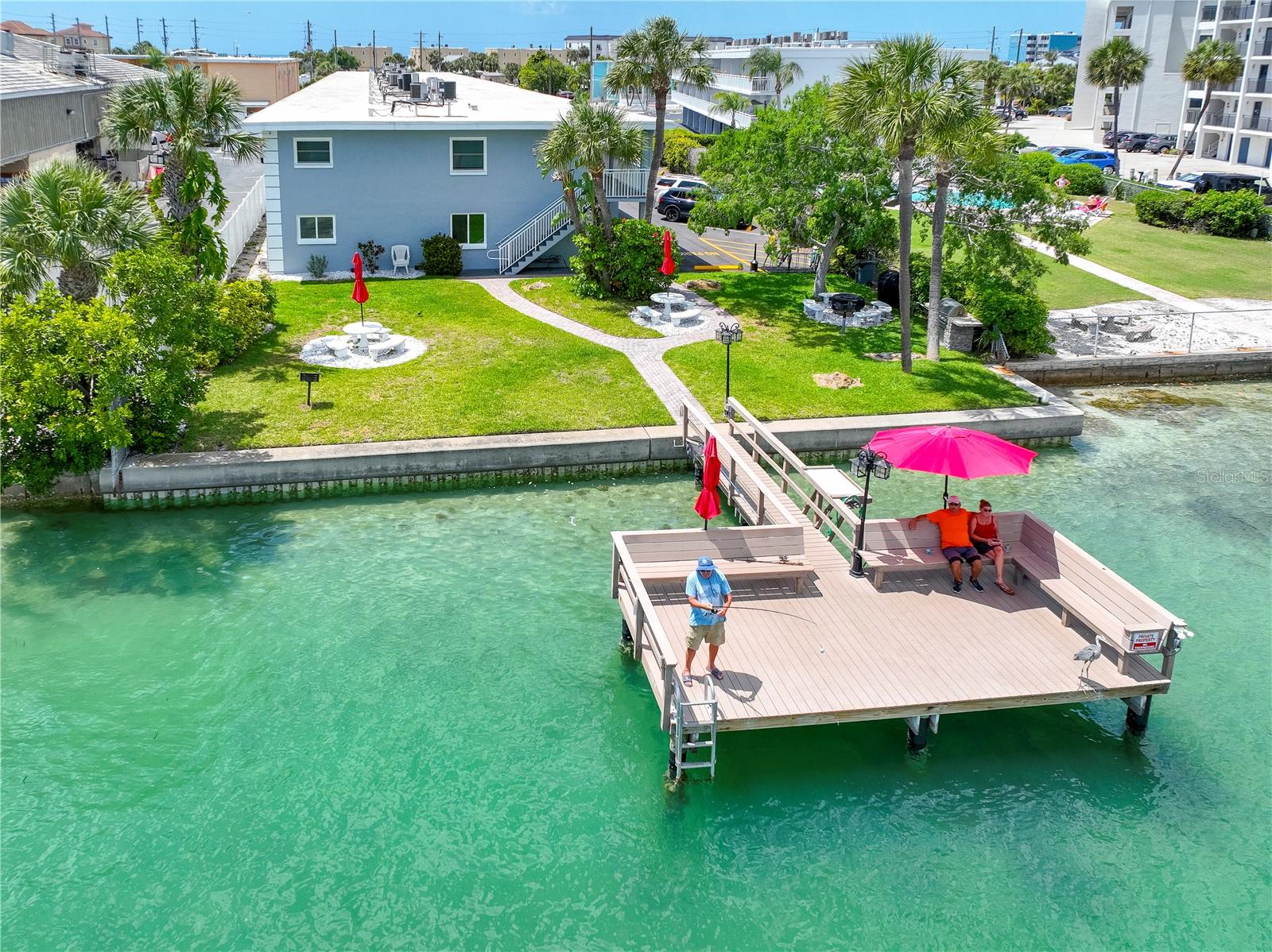 Fish or relax on the dock