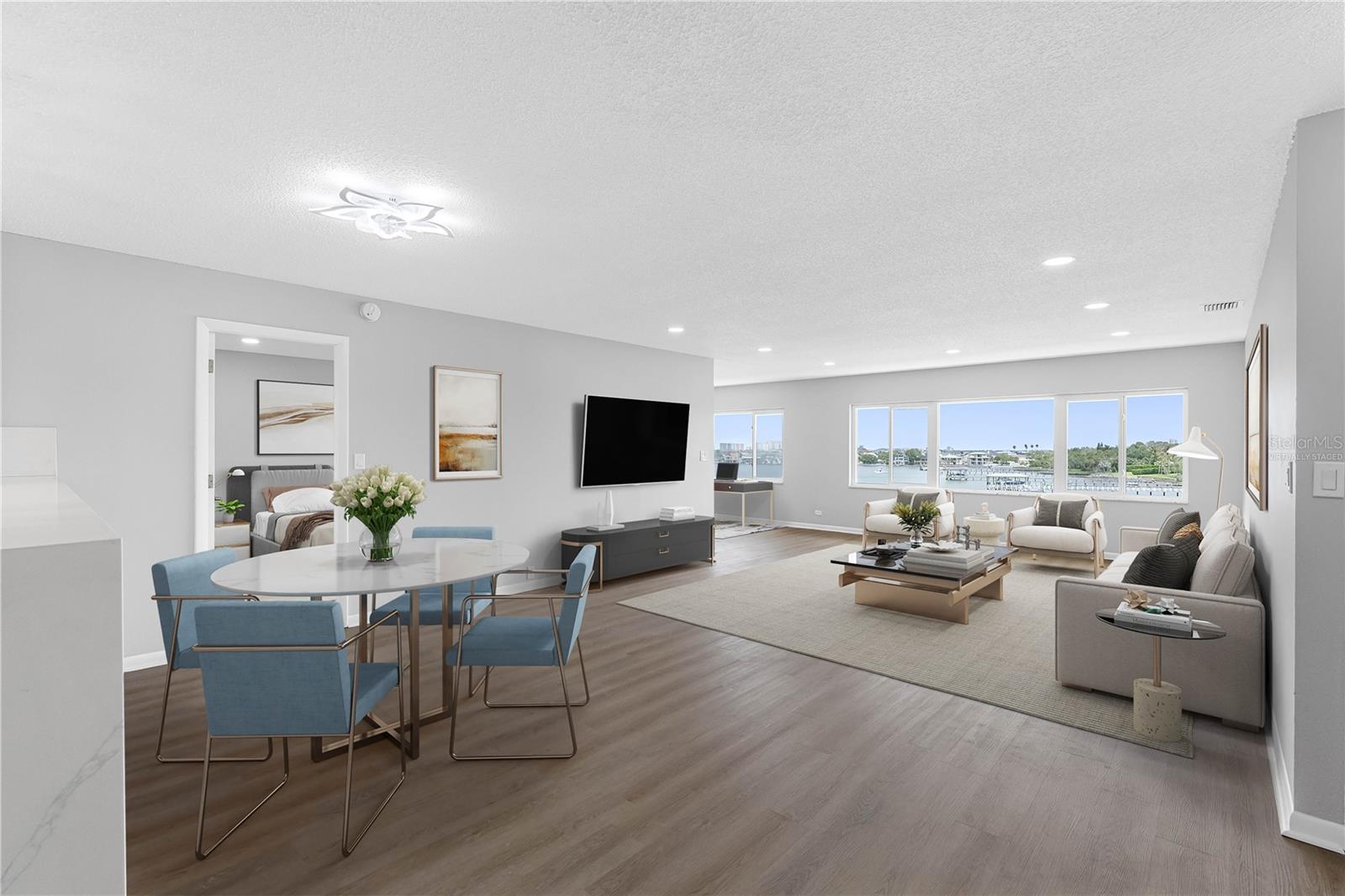 Dining/Living Room Virtually Staged