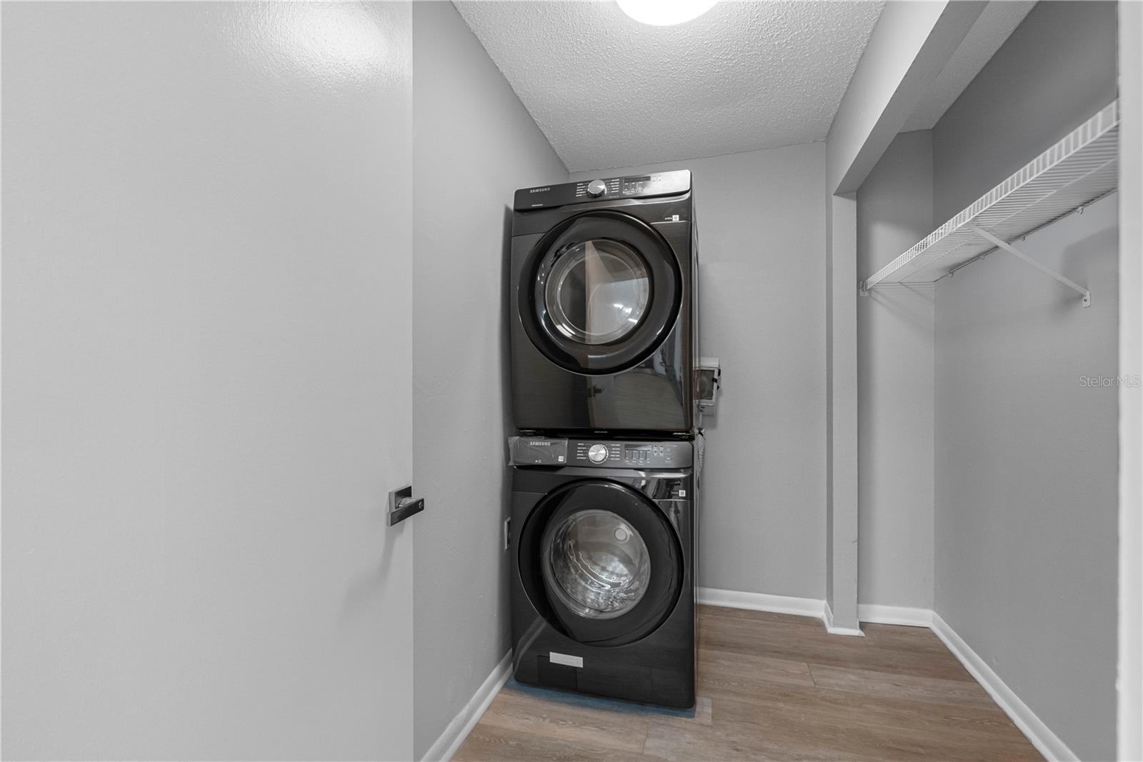 In unit Laundry with New Samsung Washer and Dryer