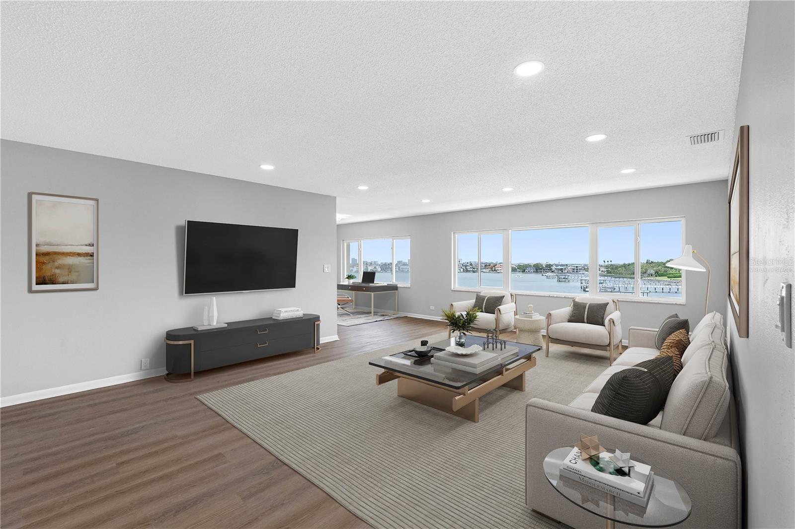 Living Room Virtually Staged