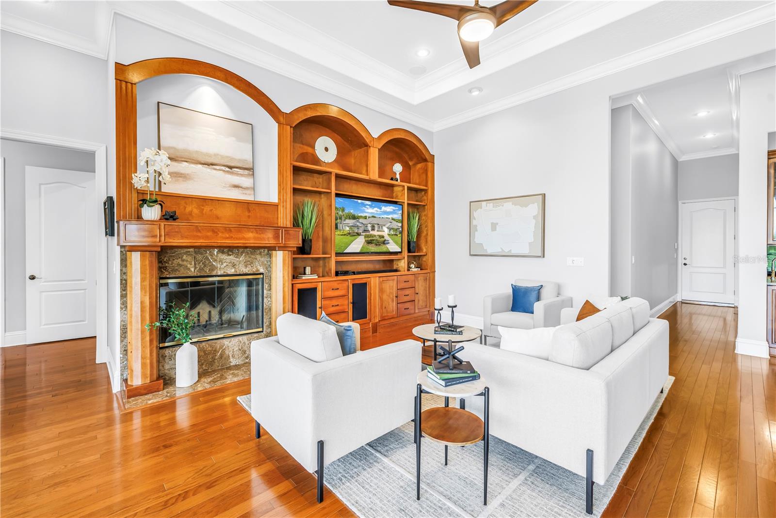 Built ins Family Room