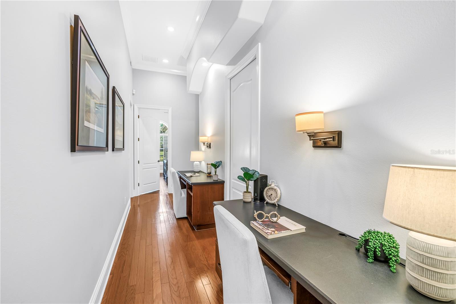 Custom built in desks