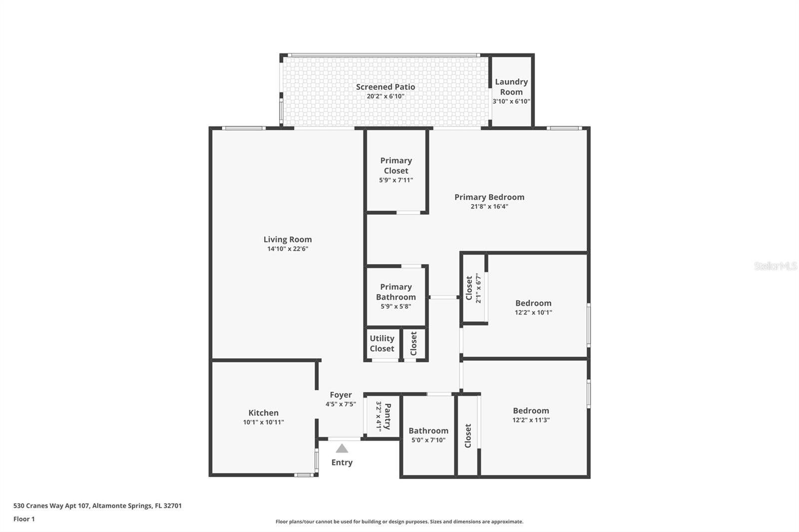 530 CRANES WAY #107, ALTAMONTE SPRINGS, FL, 32701