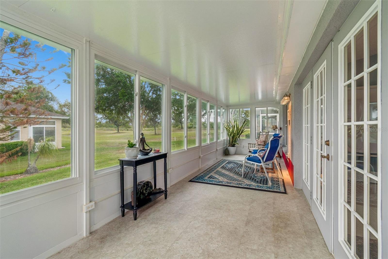 8x27.5 ' Florida Room with double paned windows!