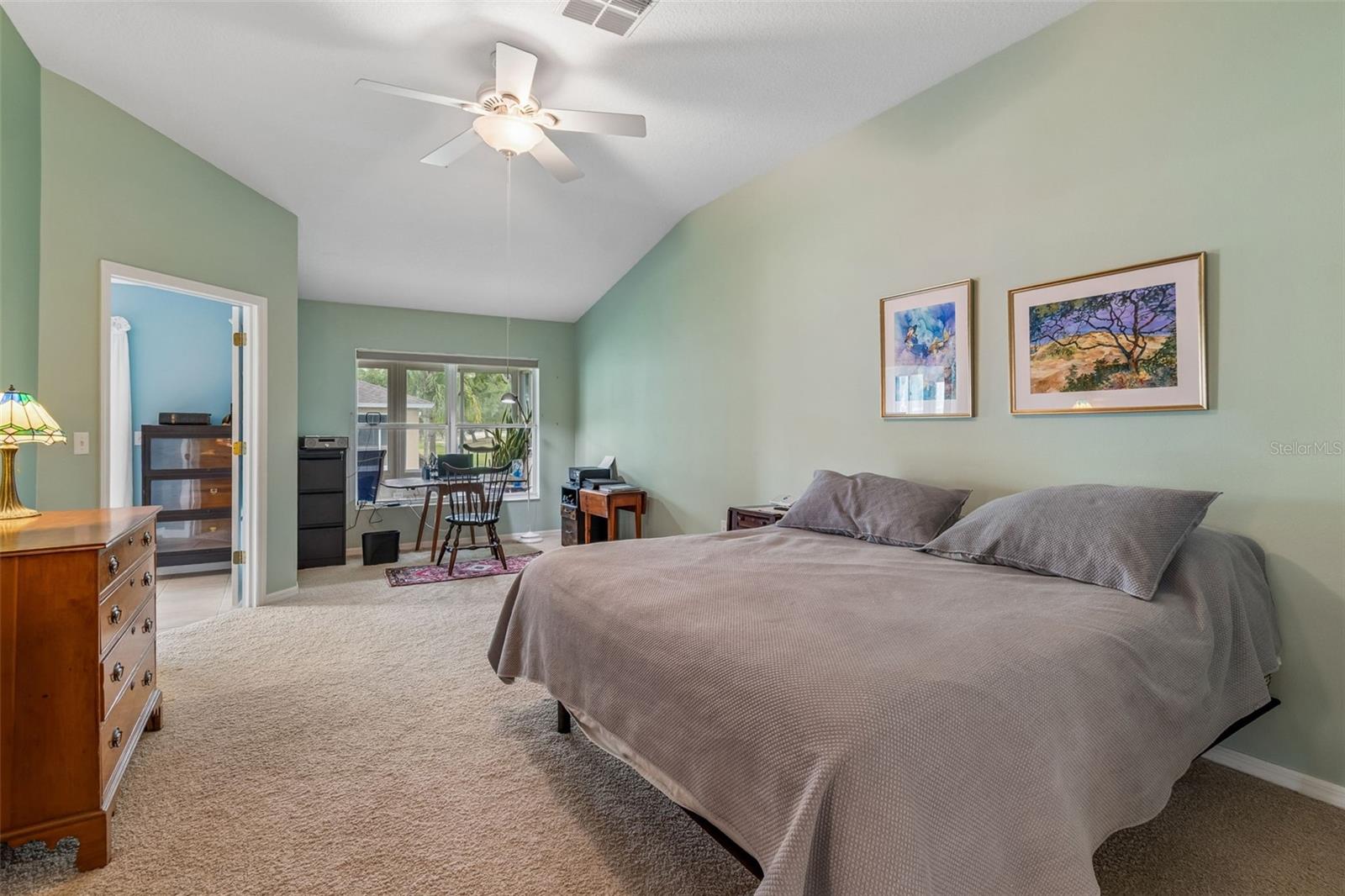Master Bedroom with office space or sitting area