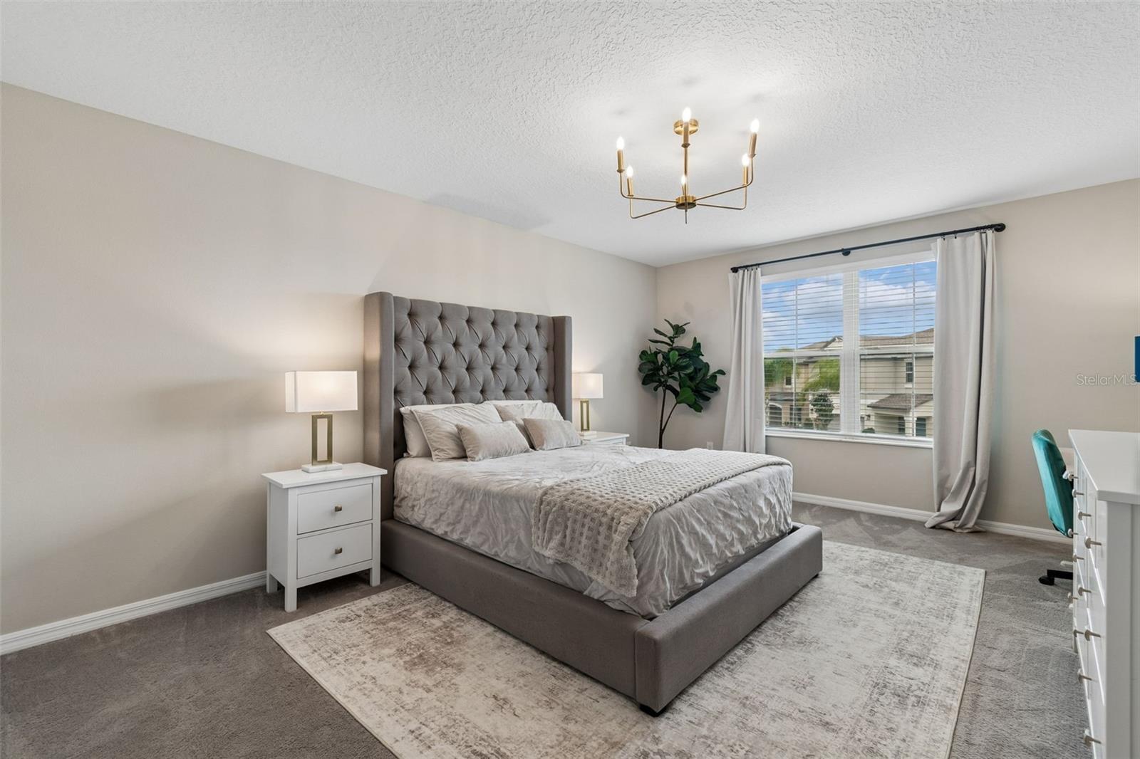 Primary Bedroom directly off loft area