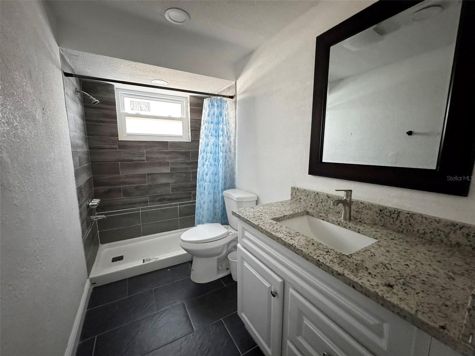 hall bath - shower, to tub