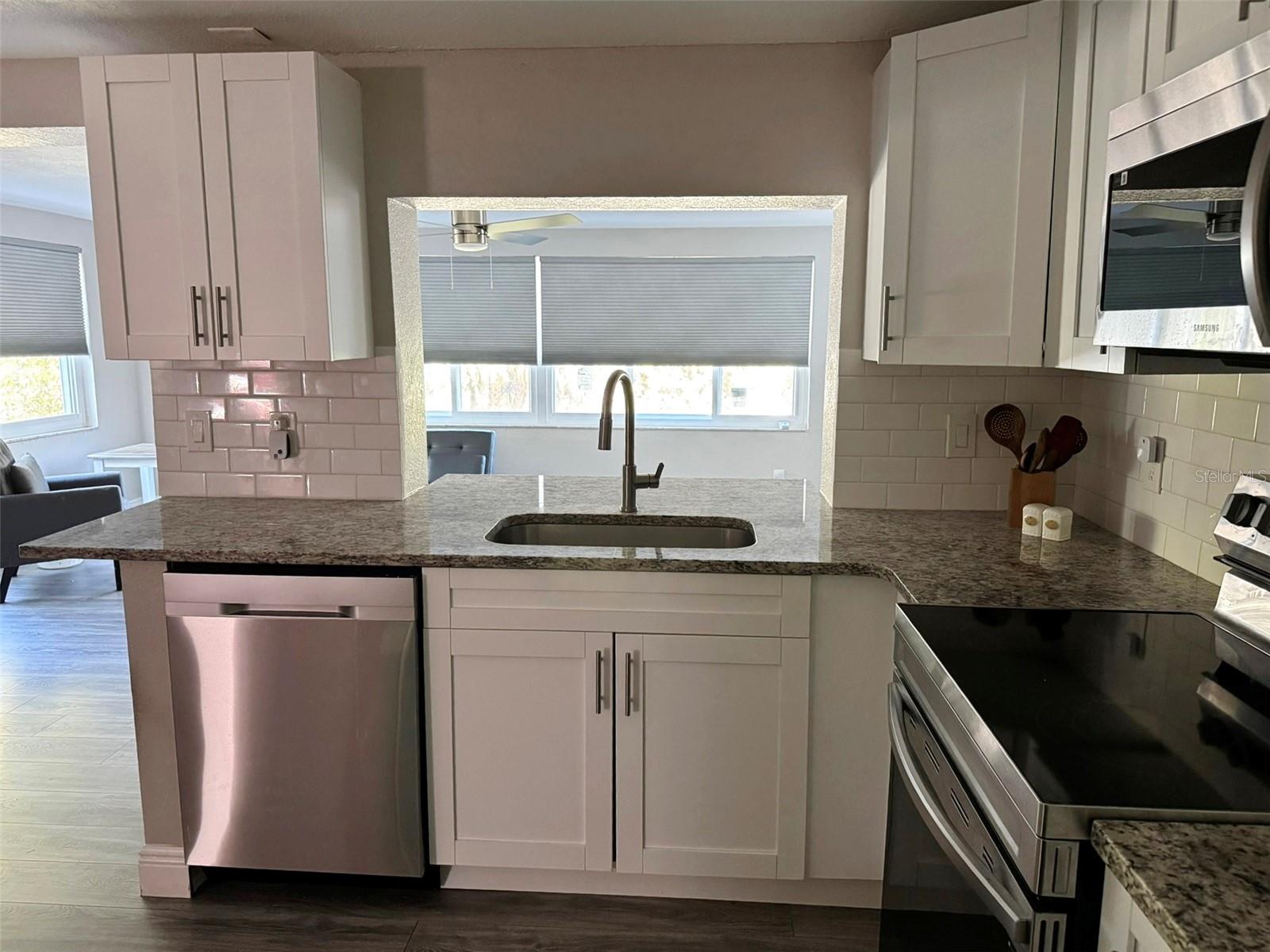 Kitchen overlooking great room