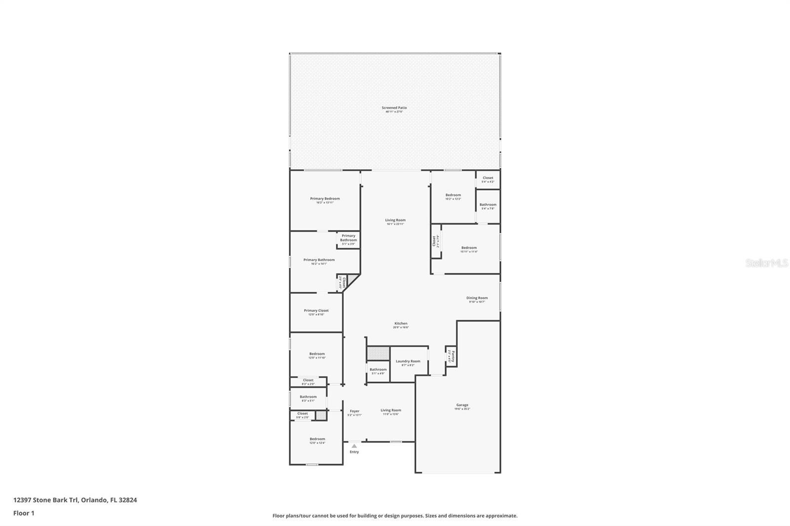 12397 STONE BARK TRL, ORLANDO, FL, 32824