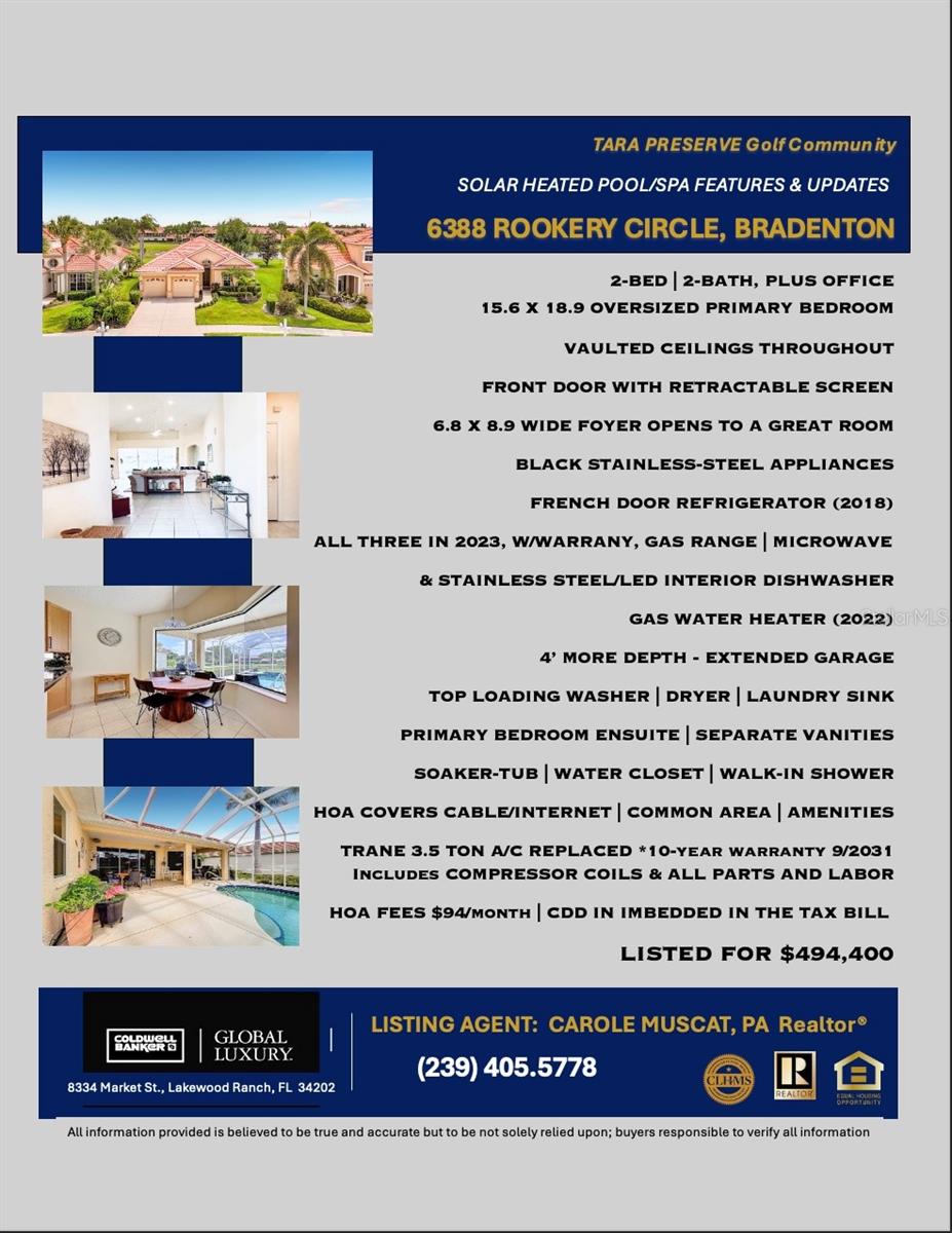 6388 ROOKERY CIR, BRADENTON, FL, 34203