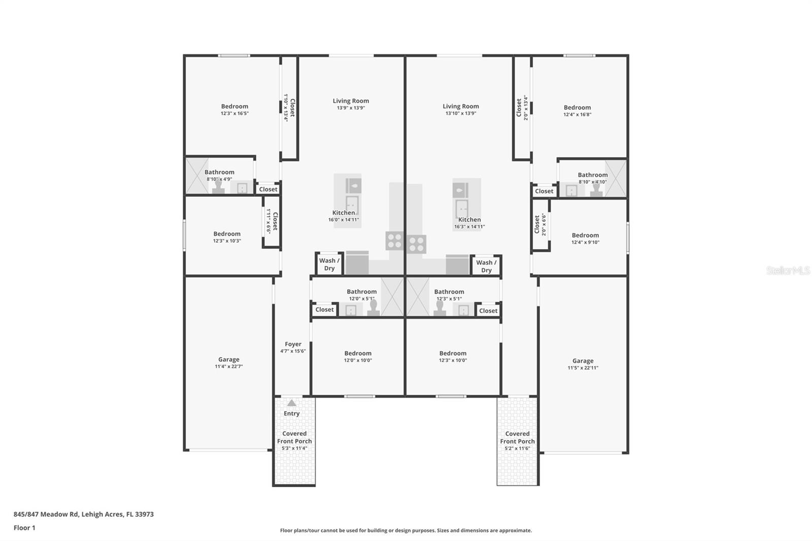 845/847 MEADOW RD, LEHIGH ACRES, FL, 33973