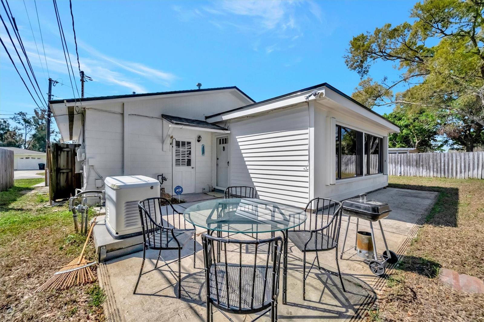The Outdoor sitting area
