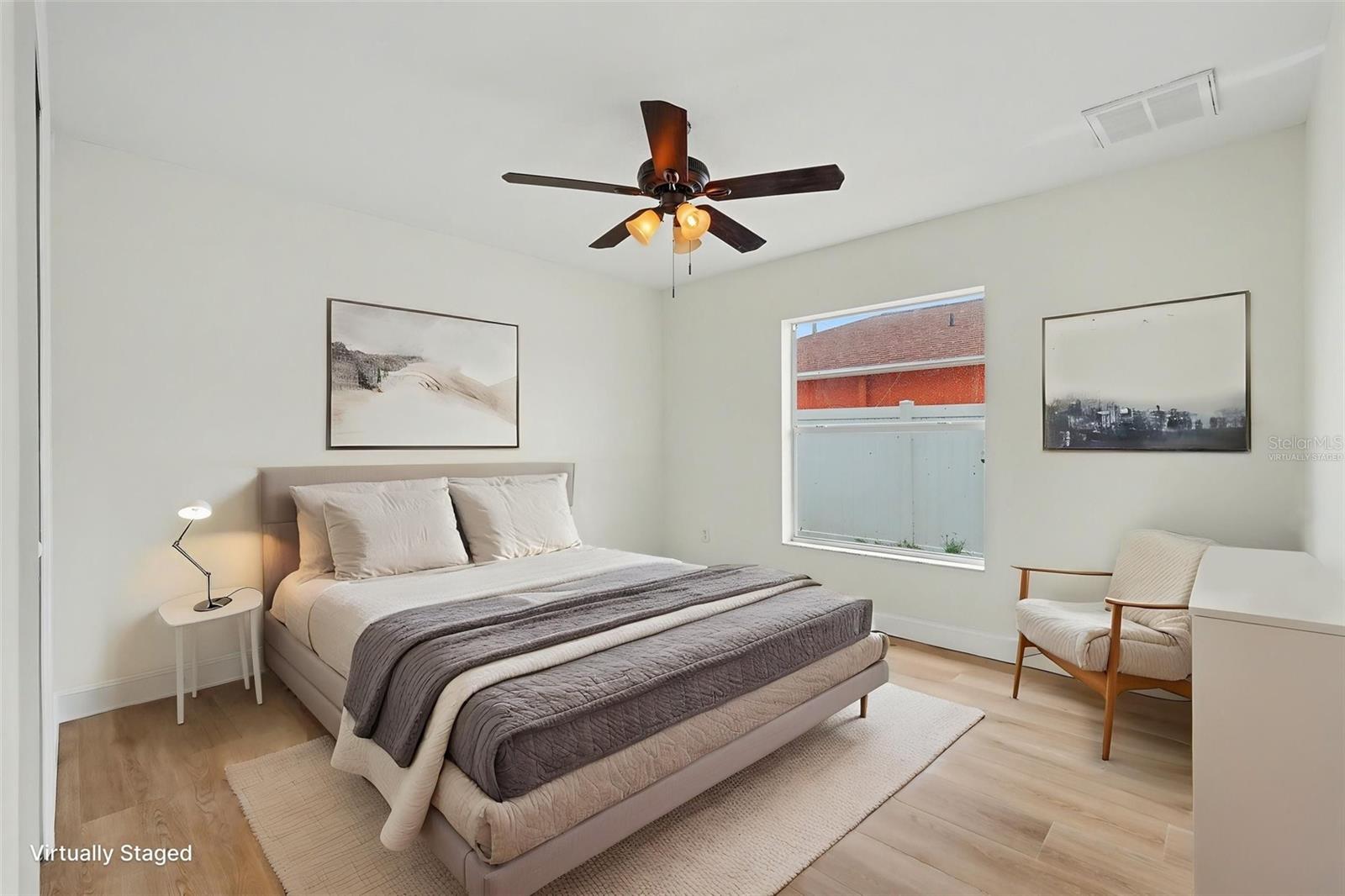 virtually staged bedroom #2