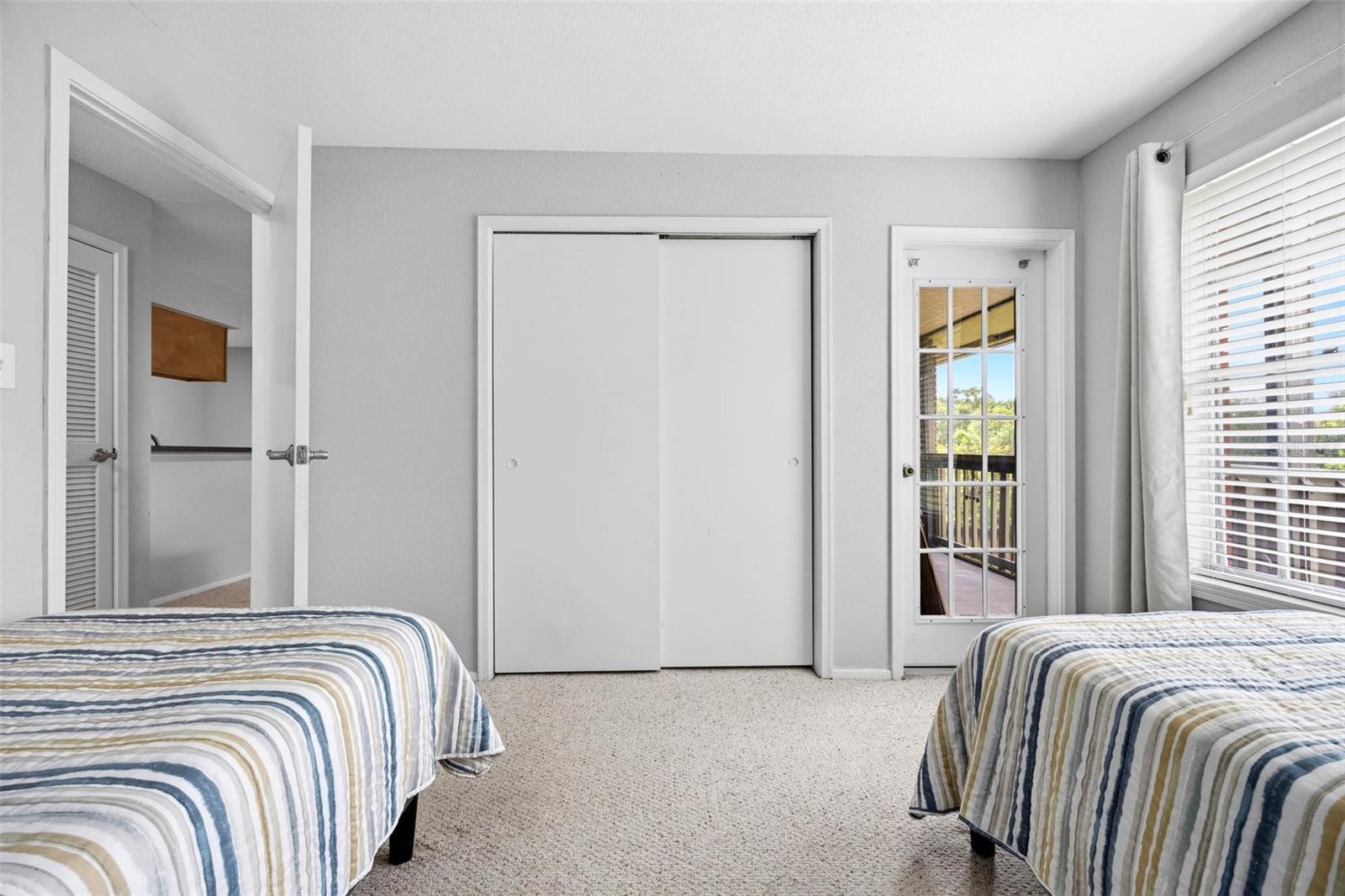 2nd Bedroom with French Door to Screened Porch
