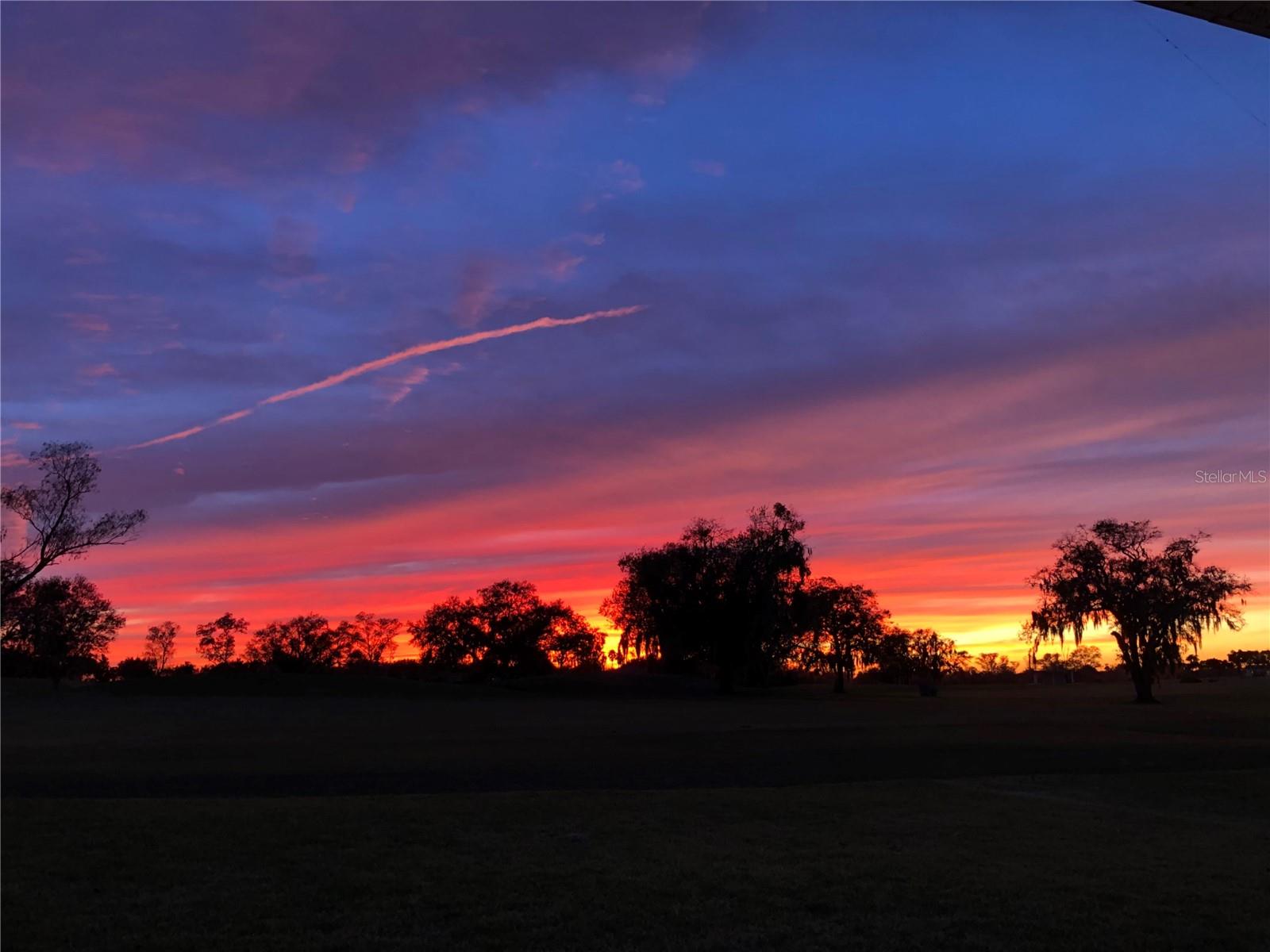 Sunset views from backyard