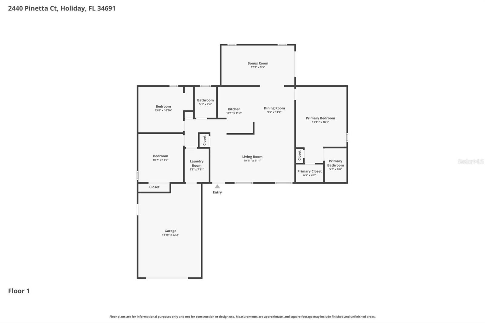 2440 PINETTA CT, HOLIDAY, FL, 34691