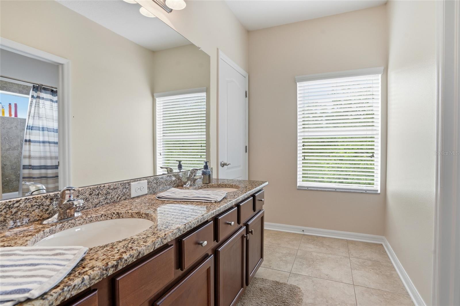 2nd upstairs bath between 2 bedrooms