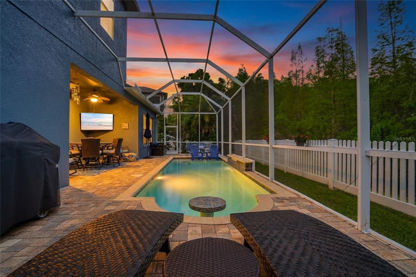 well lit for nighttime enjoyment!