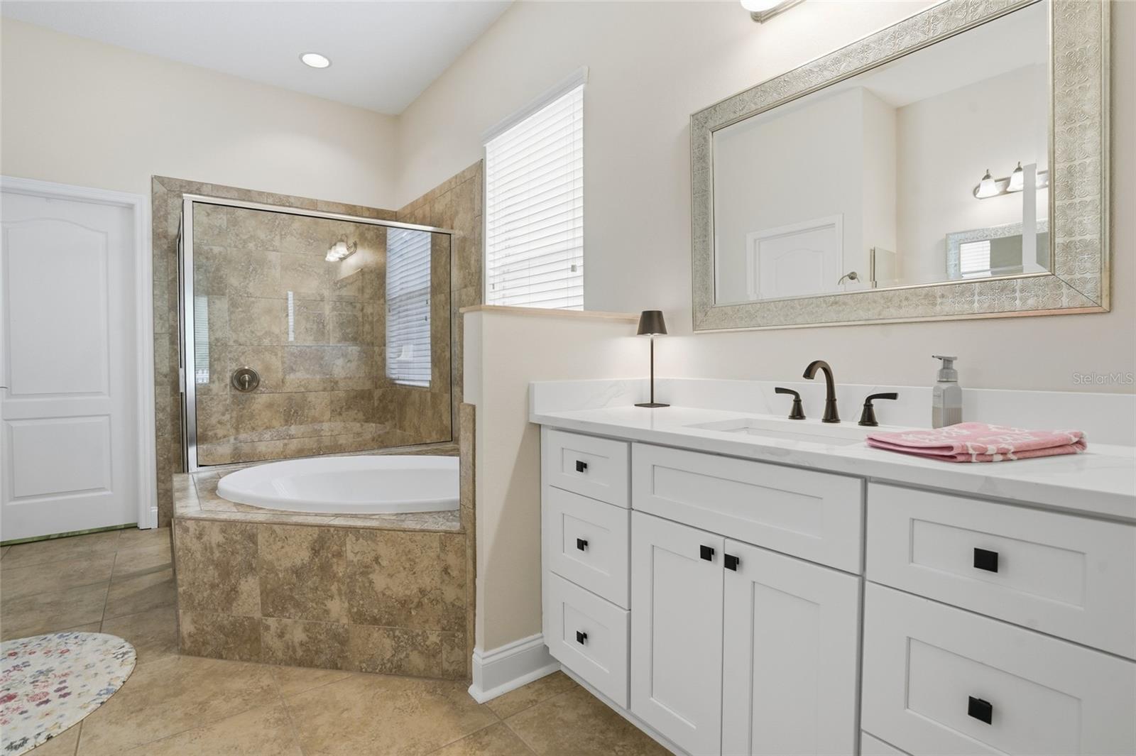 updated Quartz countertops