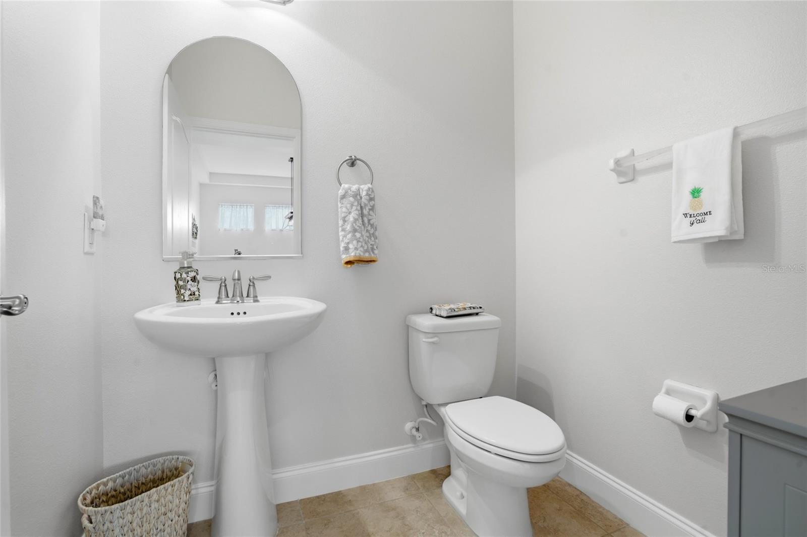 perfect spot for guest bath