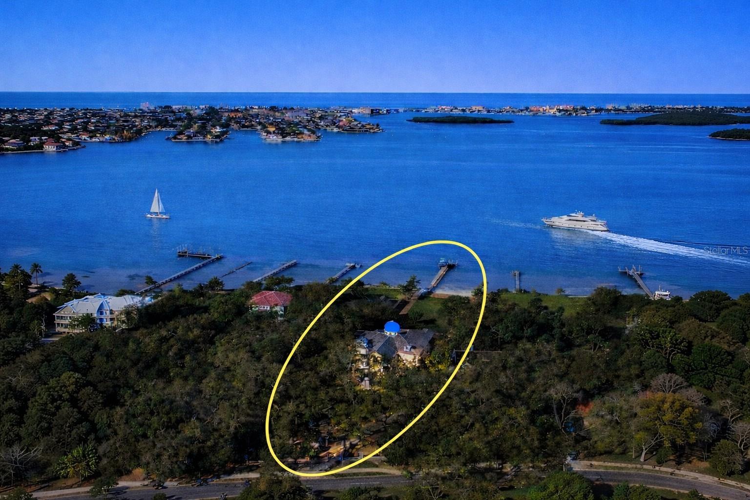 The Palace by the Sea on over 1.5 acres.