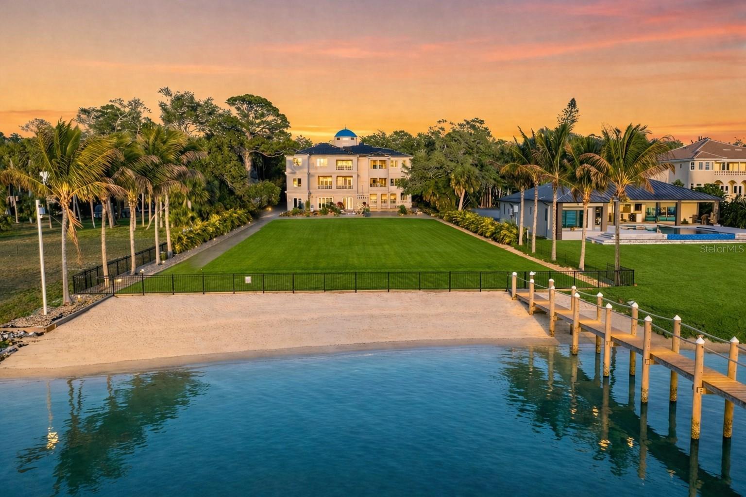 Sunset over Palazzo Sul Mare — where every evening feels like a private waterfront resort.